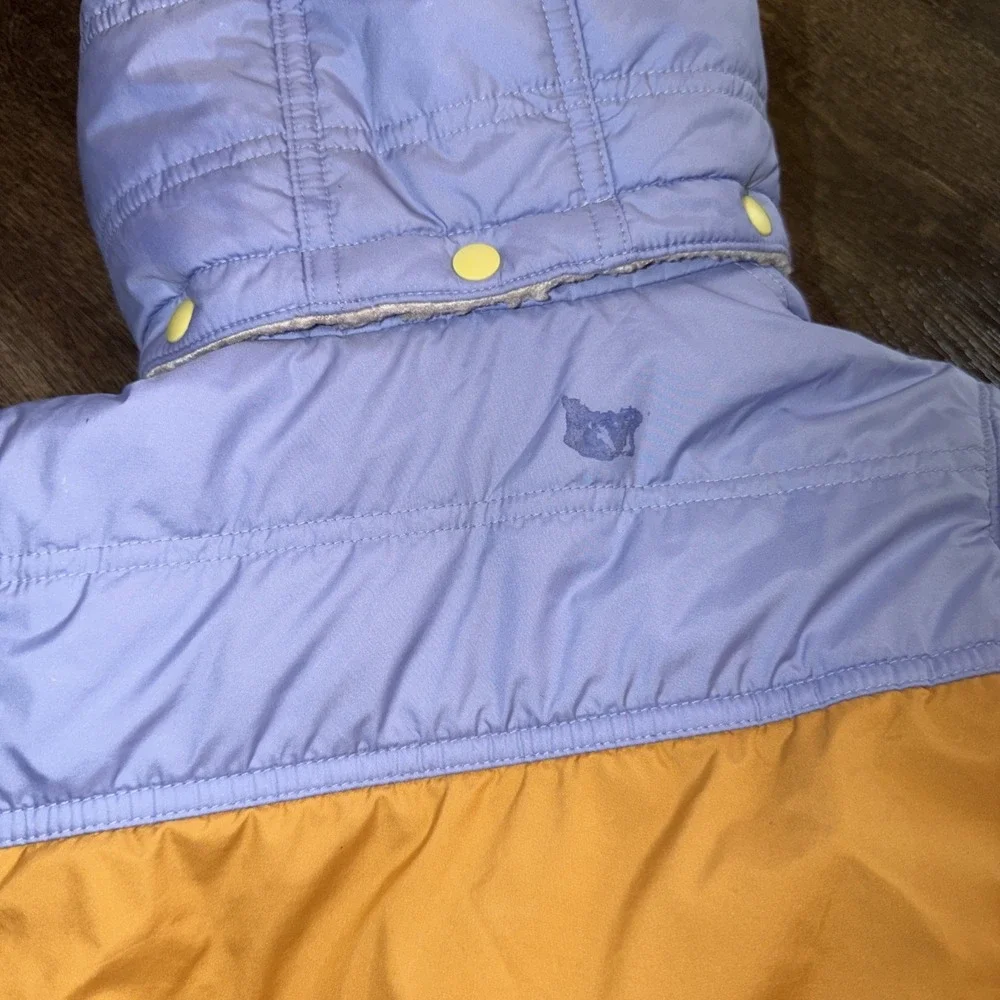 Patagonia Baby Jacket 3t Reversible Tribbles Hoody Deep Pile Hooded Orange Blue